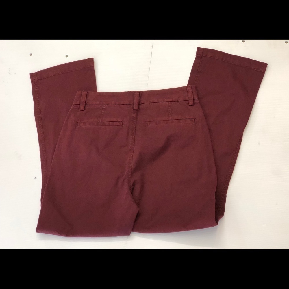 J.Crew Red Sammie High Waist Chino crop Pants - Picture 7 of 8